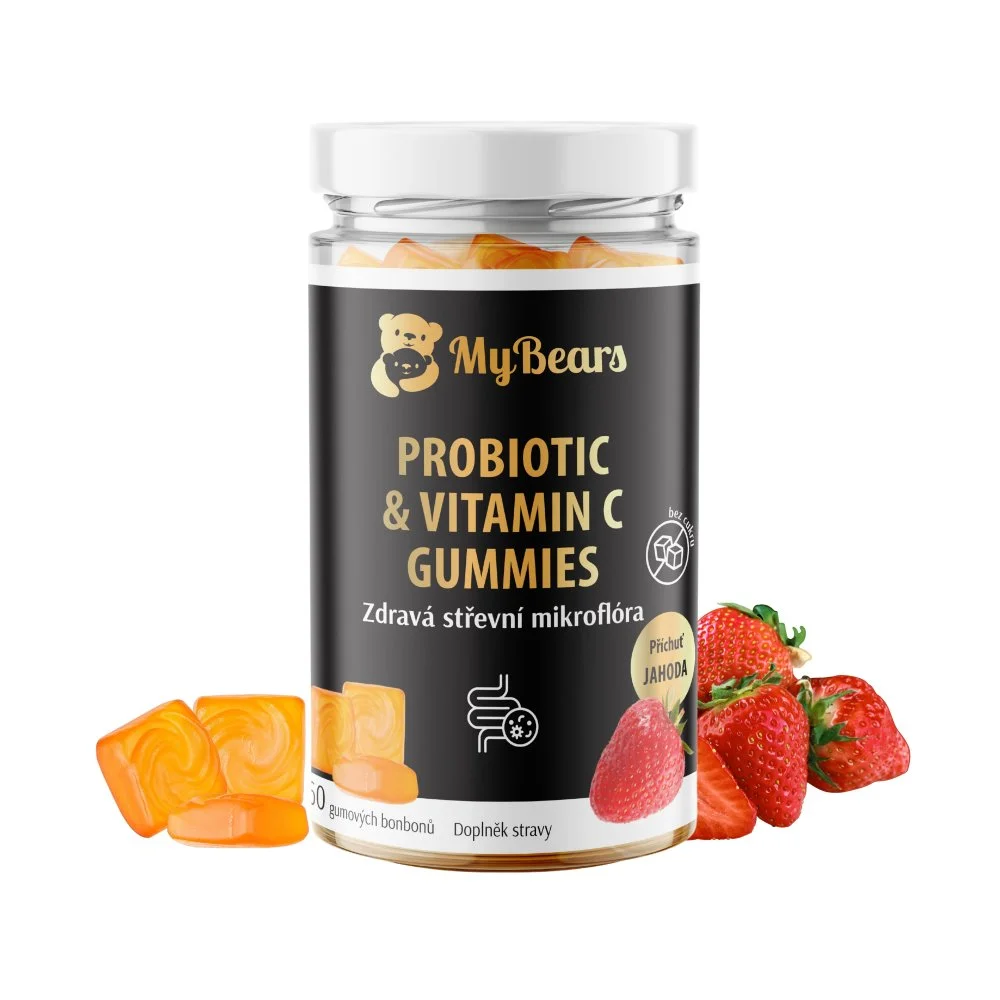 Gumoví medvídci Zdravá střevní mikroflóra s Bacillus coagulans — odolný probiotický kmen ideální na cesty — MyBears